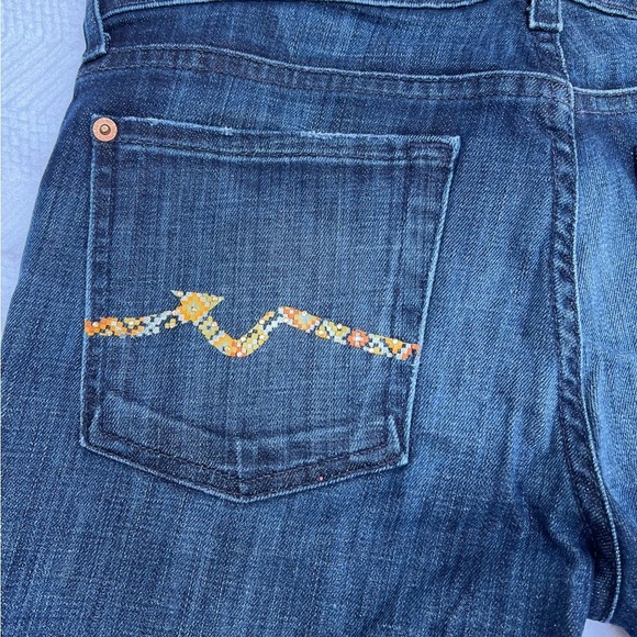 Seven for all mankind beautiful jeans low rise bootcut size 27 - Picture 5 of 12